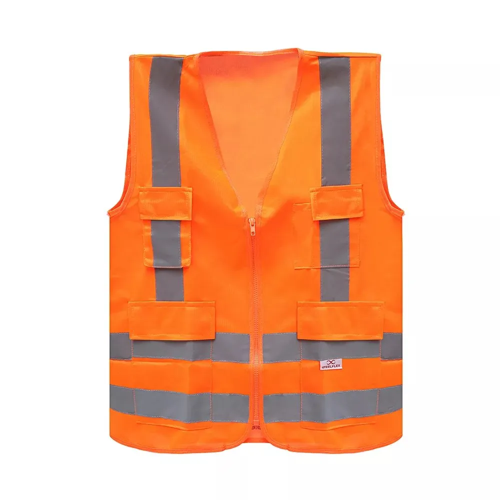 Colete Refletivo 4 Bolsos Liso Laranja (STF-VACL94030) — foto 1