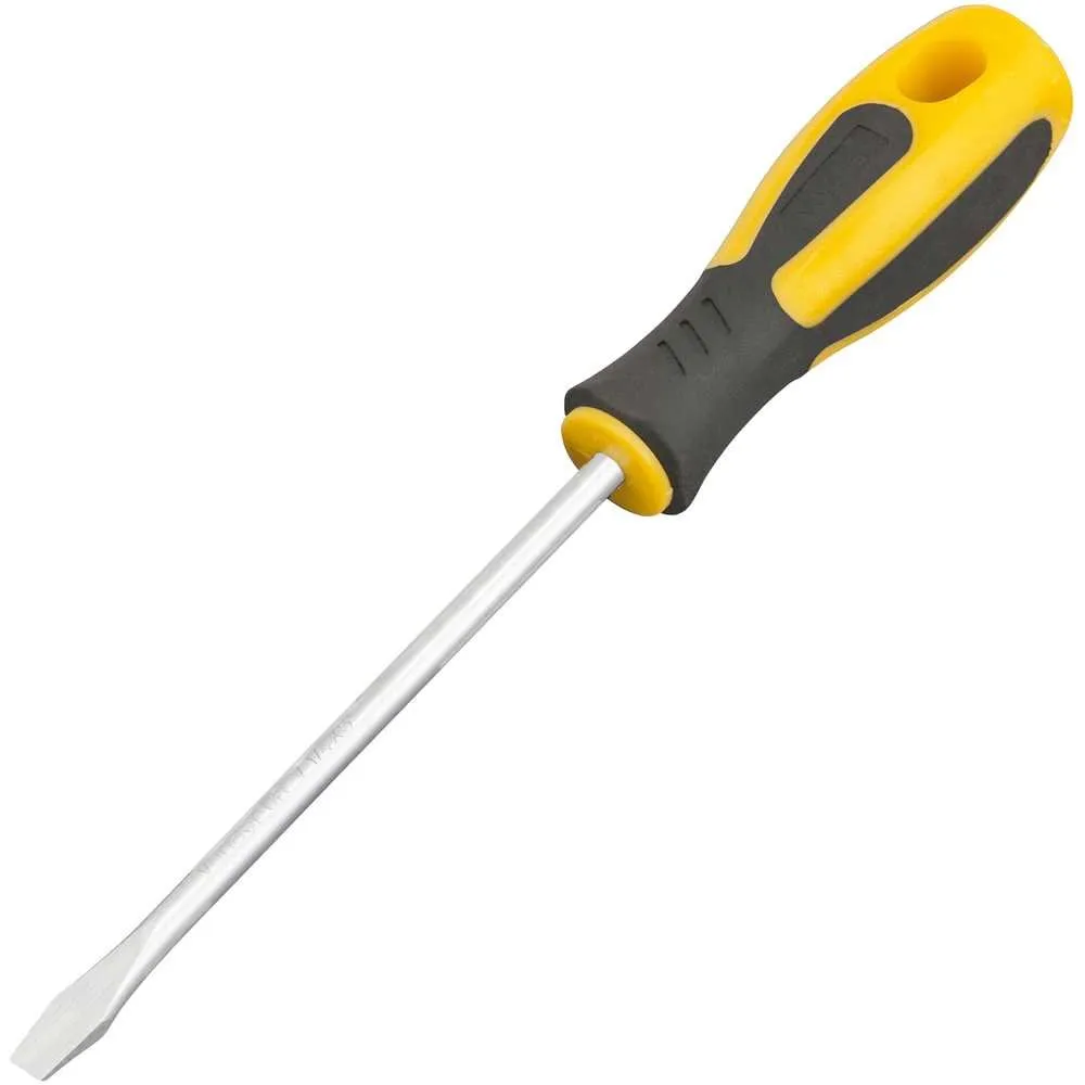 Chave de fenda 1/4" x 5", aço cromo vanádio, cabo emborrachado, com ponta magnetizada — foto 1