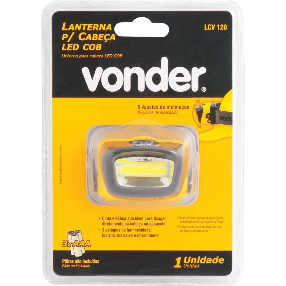 Lanterna de LED para cabeça, LED COB, LCV 120 — foto 3