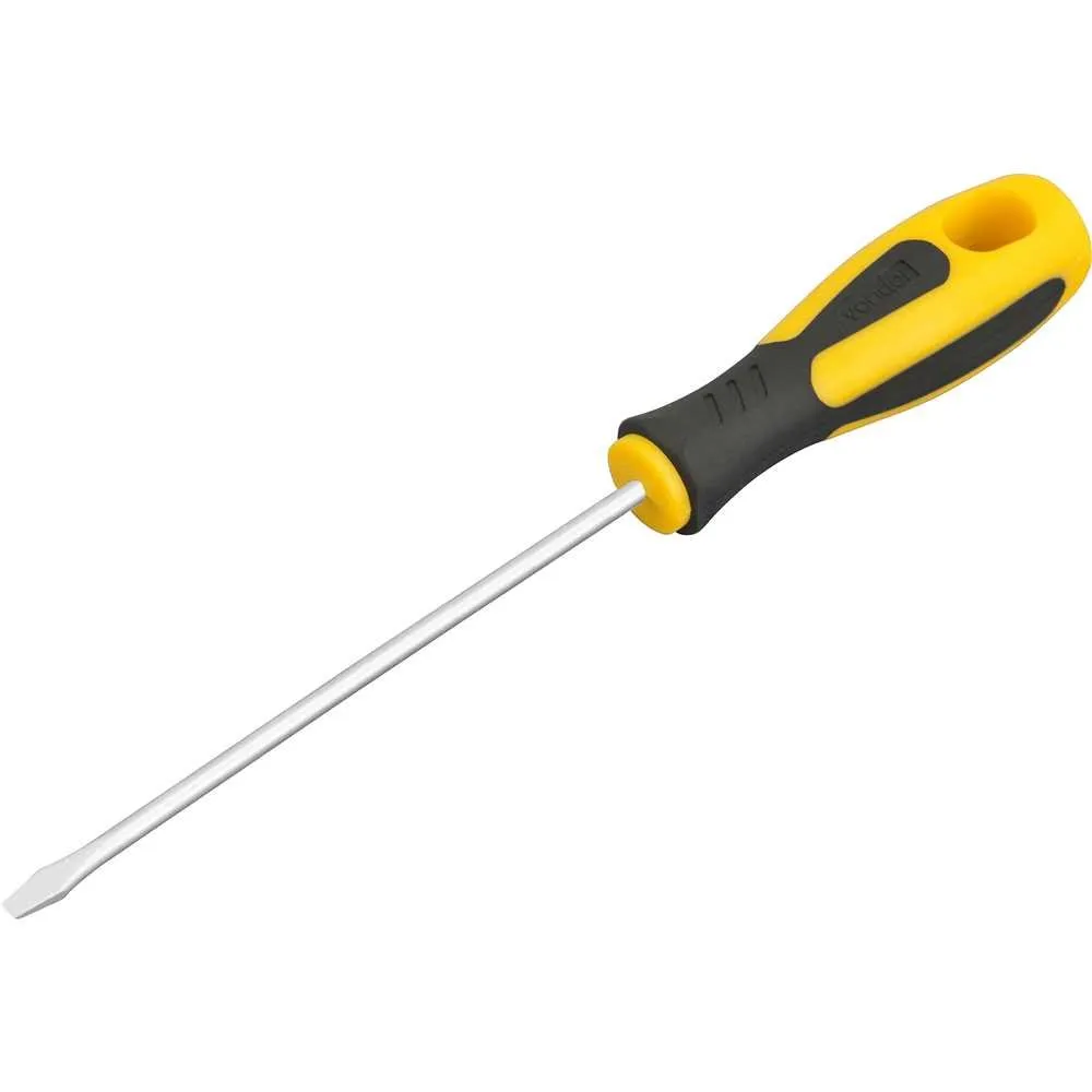 Chave de fenda 1/8" x 4", aço cromo vanádio, cabo emborrachado, com ponta magnetizada — foto 1