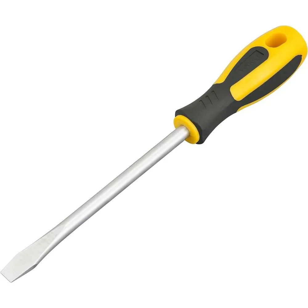Chave de fenda 3/8" x 6", aço cromo vanádio, cabo emborrachado, com ponta magnetizada — foto 1