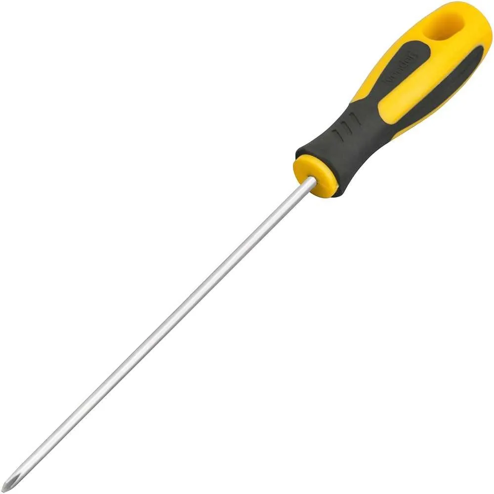 Chave phillips 1/8" x 5", aço cromo vanádio, cabo emborrachado, com ponta magnetizada — foto 1