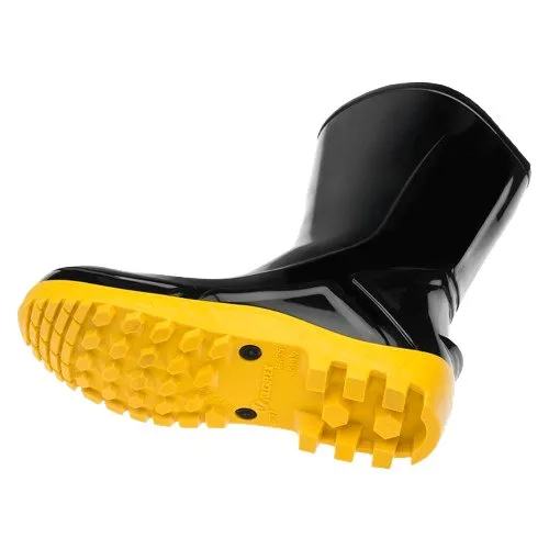 Bota PVC preta/amarela, cano médio (110VFLEX PRA) — foto 3