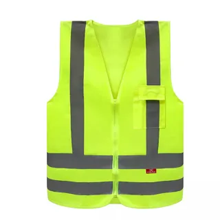 Colete Refl. 1 Bolso Classe 2 Amarelo (STF-VACL91010)