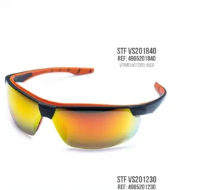 OCULOS NEON LENTE ESPELHADA VERMELHO - ANTI RISCO / ANTI EMBACANTE / RAIOS UV