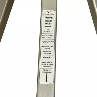 Tripe Para Espaco Confinado - Base Em Corrente Reg 1.15M A 2.15M (STF-TP0712) — miniatura 4